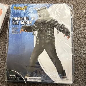 Spirit Werewolf Costume for Kids - Black and Gray